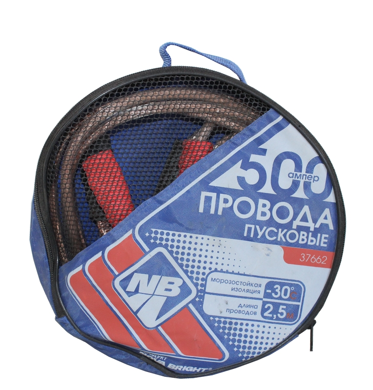 Провода прикуривания 500А NOVA BRIGHT 37662