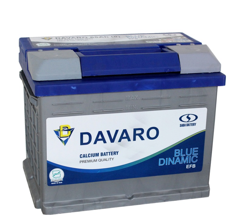 DAVARO BLU DINAMIC EFB 6СТ-65 Ач о.п.  д242ш175в190700А  L2