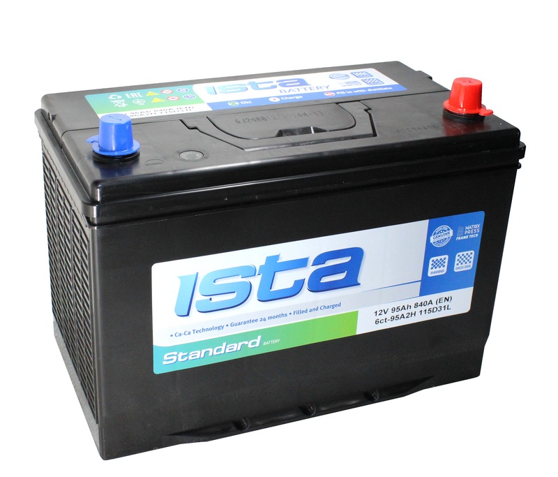 ISTA Standard 6СТ-95 Ач о.п. ASIA