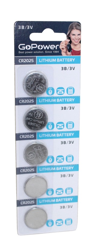Батарейка GoPower CR2025