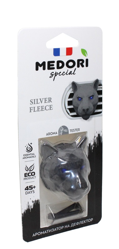 Ароматизатор на дефлектор MEDORI Ceramic Pantera 3D Парфюм Silver Fleece BLACK AFGANO 112_