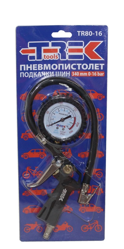 Пистолет подкачки TREK (340мм, 0-16 bar)  TR80-16