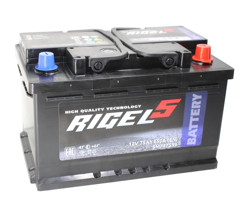 RIGEL 5 6СТ-75 Ач о.п. низкий [д278ш175в190650А] (SMF57513)