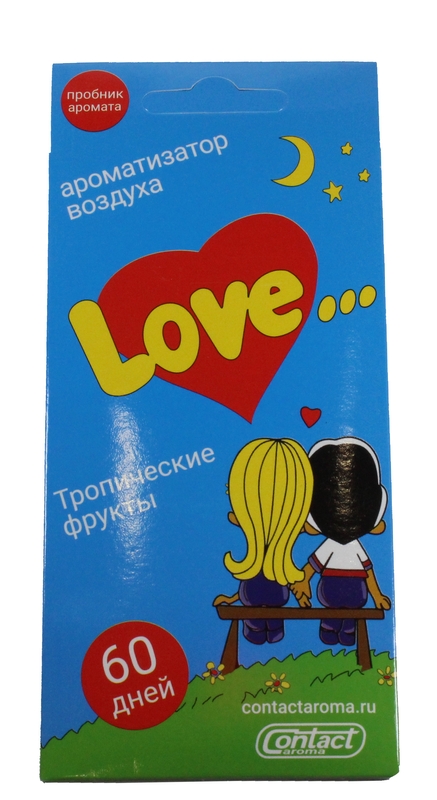 лист  Love is...  тропические фрукты