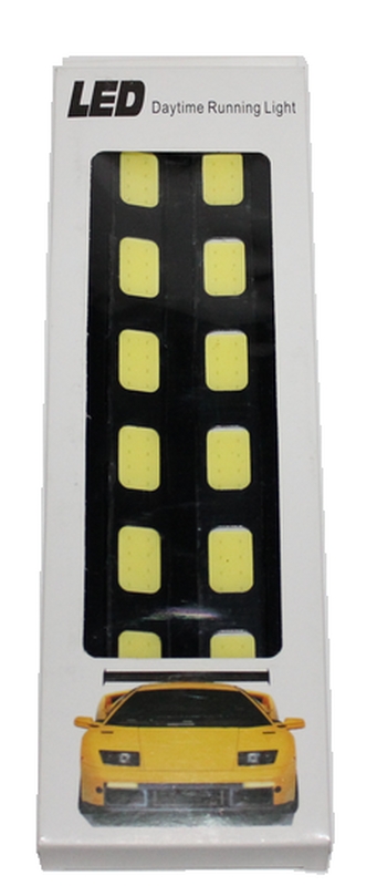Огни ходовые COB DRL-18 см, 2х6 диодов, 12V