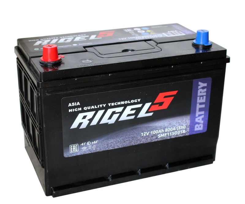 RIGEL 5 ASIA 6СТ-100 Ач п.п.  д306ш170в225800А  (SMF115D31R)