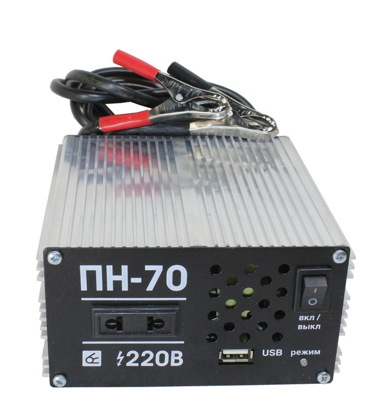 Преобразователь напряжения ПН-70 12-220В, 900Вт, USB