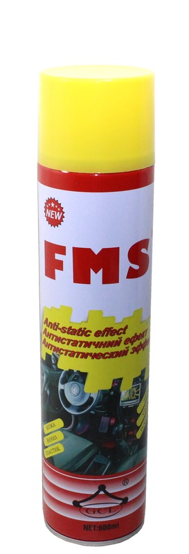 Полироль-воск FMS-42D для панели, кожи и пластика в аэрозольной упаковке лимон 600 мл