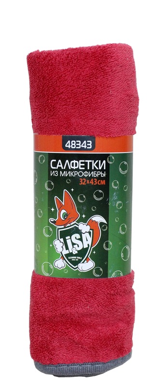 (Li-Sa) Набор салфеток 32х43см, для сушки и полировки из микрофибры, плотность 600гм  48344