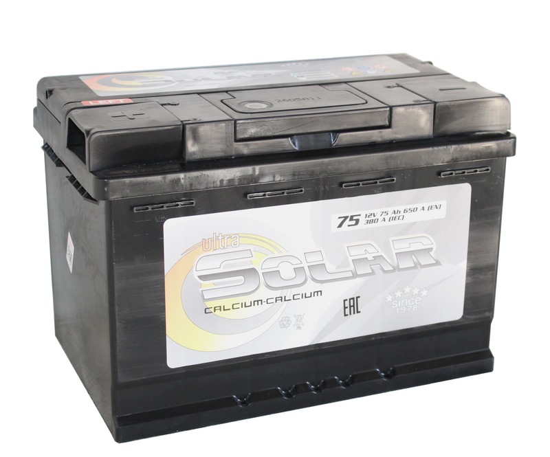 ULTRA SOLAR BLACK 6СТ-75 Aч п.п.  д278ш175в190650А  SMF