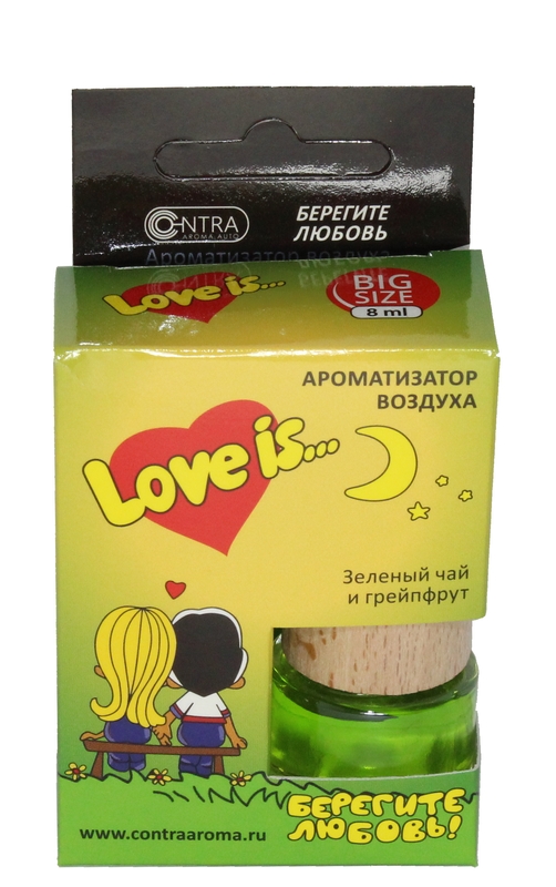Аромат LOVE IS... Зелёный чай и грейпфрукт 8мл.