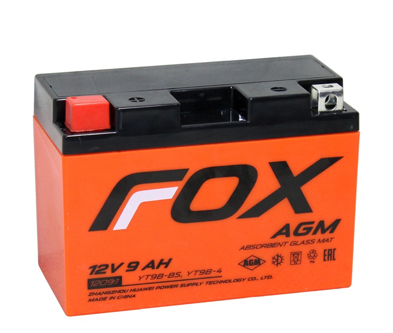 FOX AGM СТ-1209.1 12V9 Ач п.п. [д150ш70в105110А] (YT9-B4)