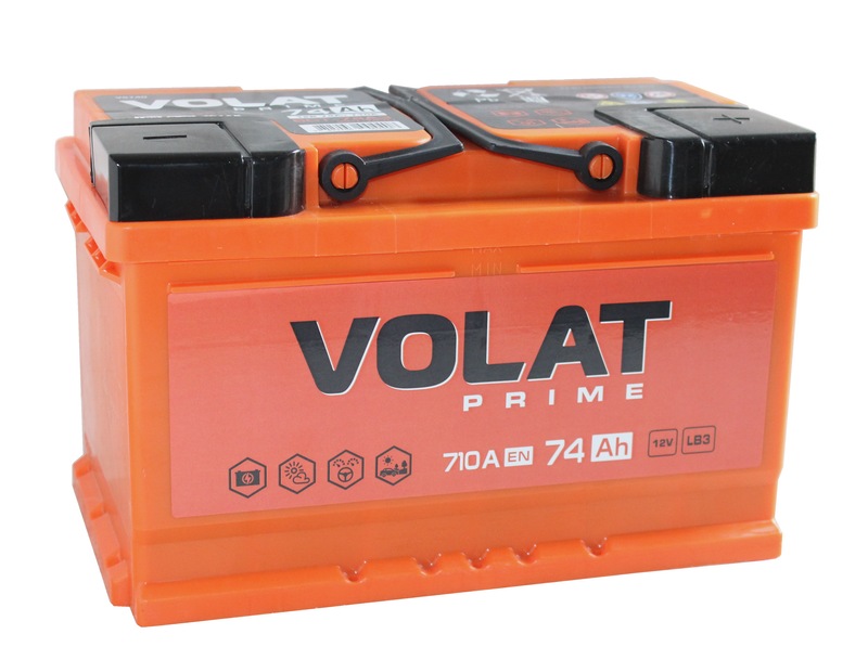 VOLAT Prime 6СТ-74 Ач о.п. низкий  д278ш175в175710А   LB3