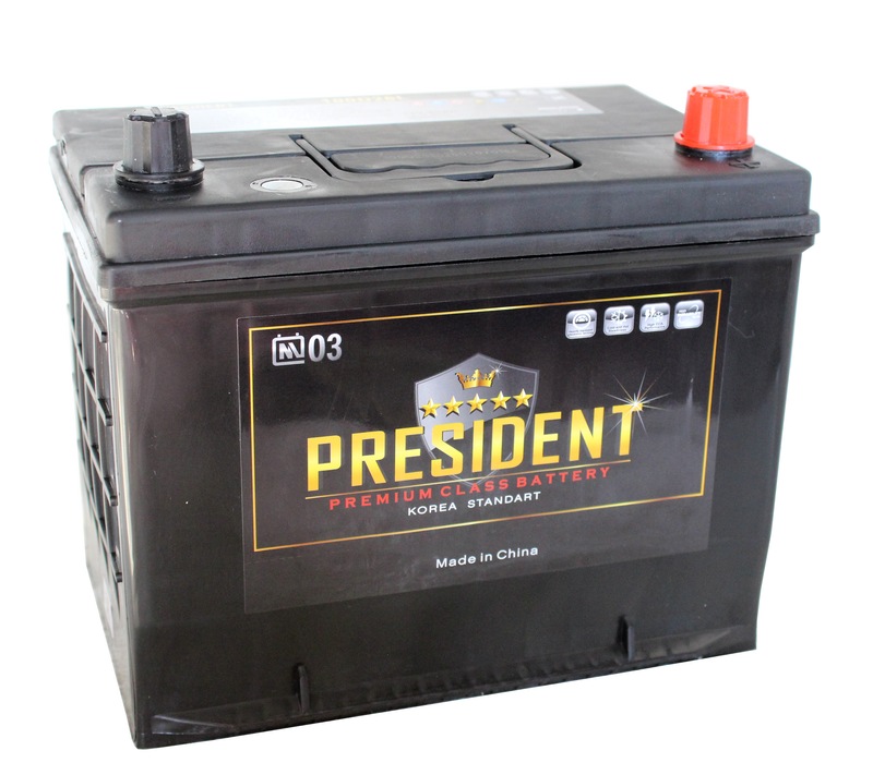 PRESIDENT 6СТ-80 Ач о.п. нижнее крепление  д259ш172в225640А  (100D26L)