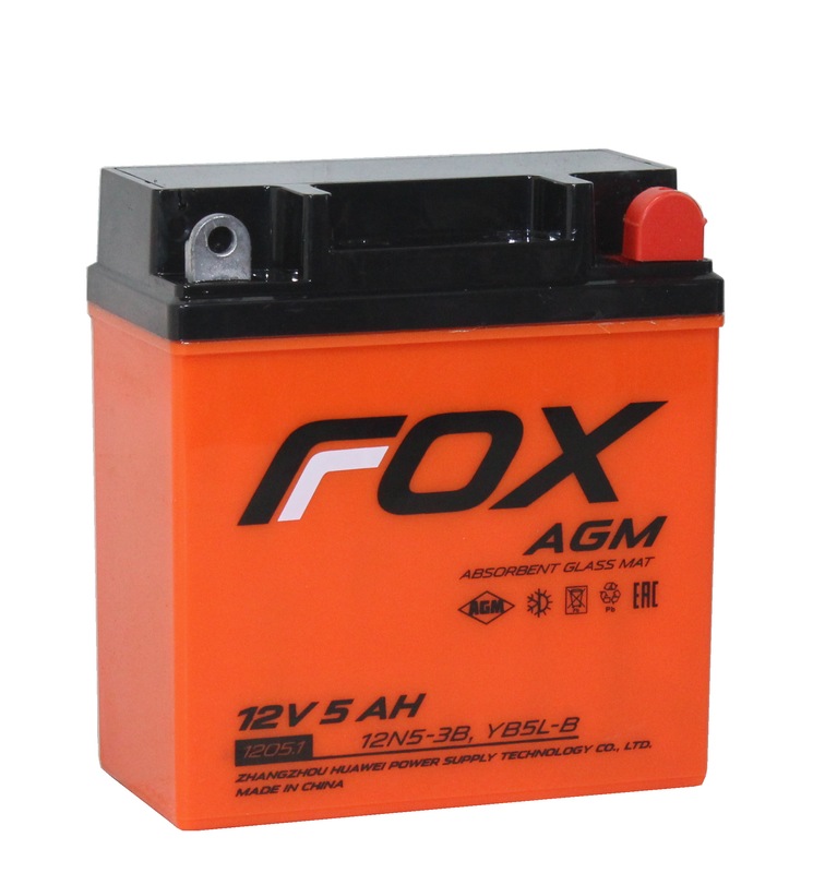 FOX AGM СТ-1205.1 12V5 Ач о.п.  [д120ш61в12945А]