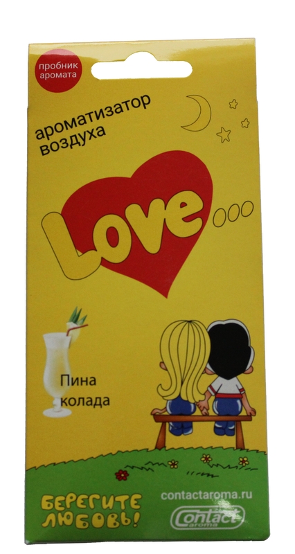 Ароматизатор лист Love is... пинаколада