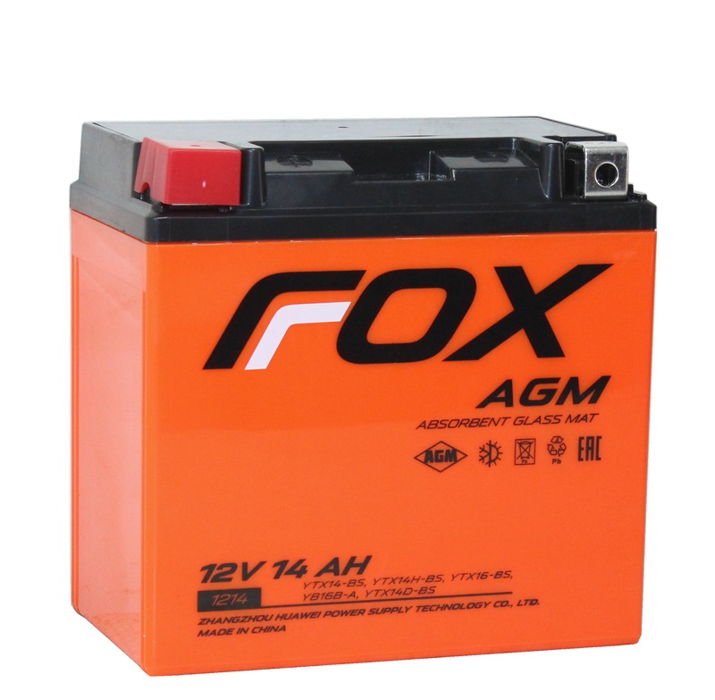 FOX AGM СТ-1214 12V14 Ач п.п. [д151ш88в147200А] (YTX14-BS)