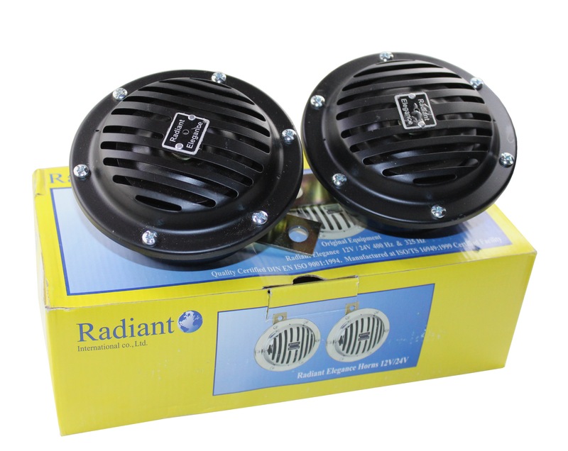 (Radiant) Сигнал звуковой ELEGANCE 12V 3,5A, цвет BLACK 16