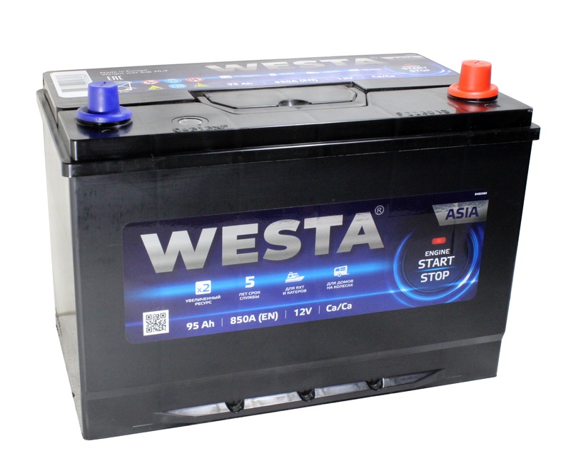 WESTA  ASIA  6СТ-95 Ач о.п. [д306ш173в200221850А] (59518 SMF)