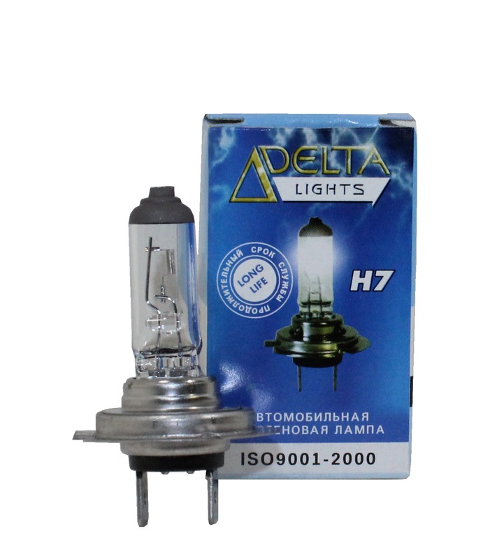 Галогеновая лампа DELTA H7 12v, 100w