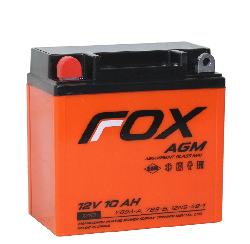 FOX AGM СТ-1210 12V10 Ач п.п. [д135ш76в134140А] (YB9A-A)