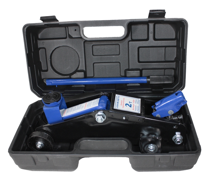 Домкрат  2т 135-300мм МАЯКАВТО™ подкатной в кейсе с резинкой