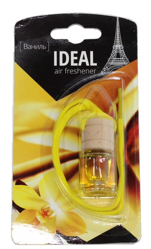 Аромат подвесной бочонок дерево+стекло Ваниль IDEA