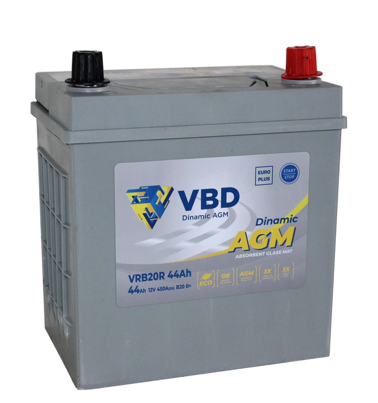 VBD AGM ASIA 6СТ-44 Ач о.п.  д194ш128в223450А  B20