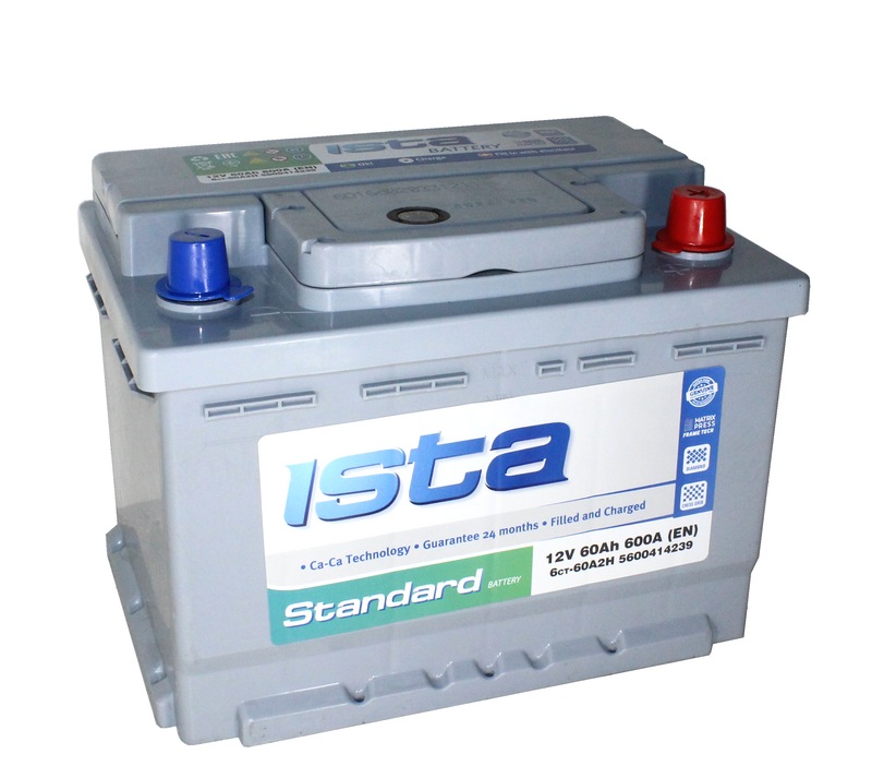 ISTA Standard 6СТ- 60 Ач о.п.низкий