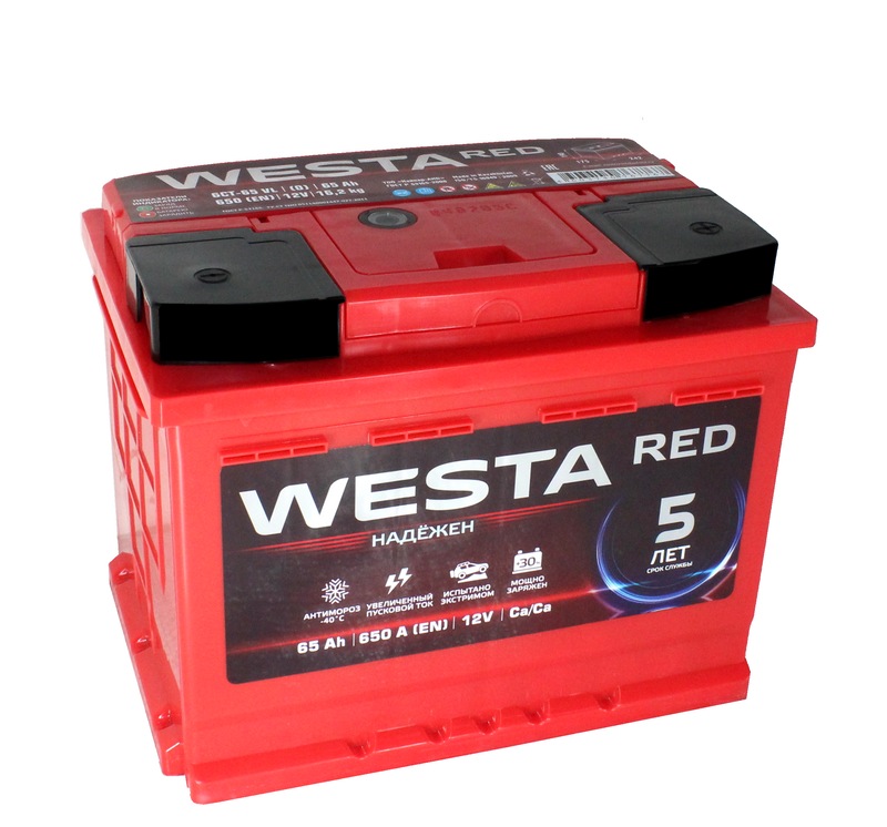 WESTA RED 6СТ-65 Ач о.п.