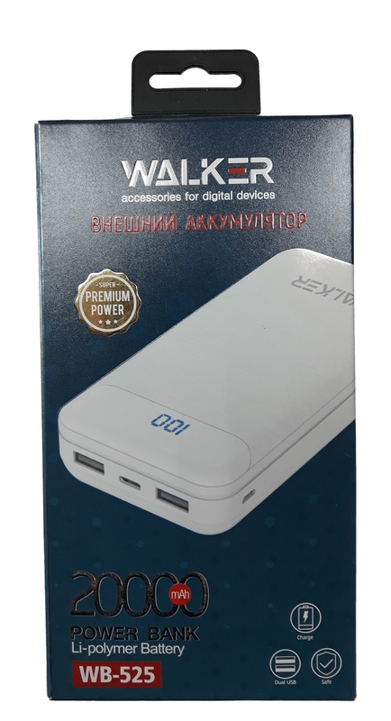 ЗУ Power Bank на 20000 mAh, цвет ЧЁРНЫЙ (ХО)