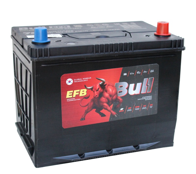 BULL EFB ASIA 6CT-75 Ач о.п.  д271ш175в220750А