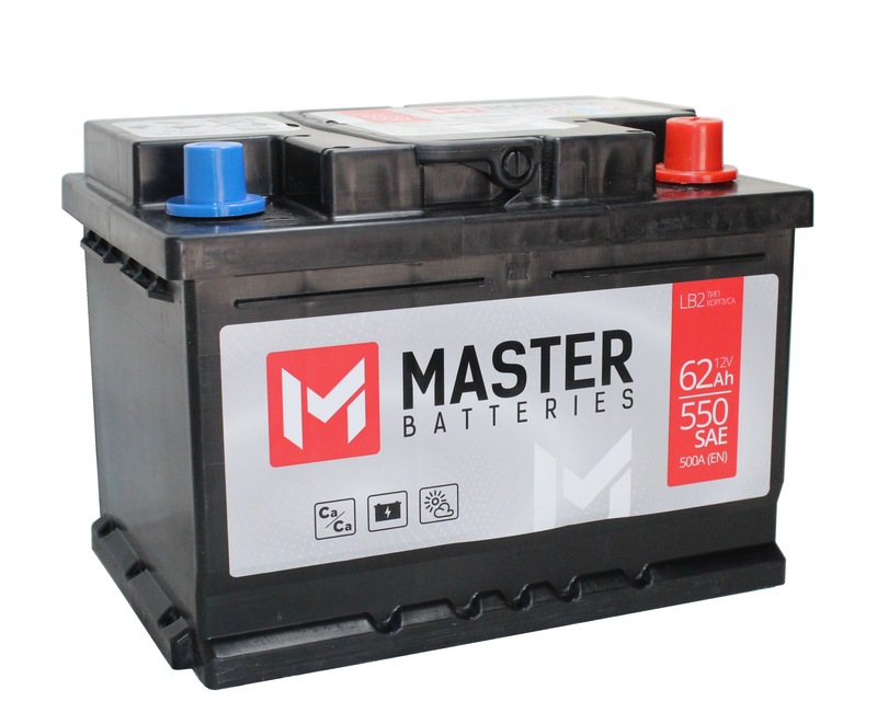 Master Batteries 6СТ-62 Ач о.п. низкий [д242ш175в175550А]