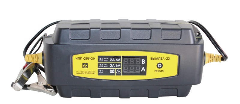 Зарядное устройство Вымпел 23 LED индикатор GEL, WET, EFB, CACA (12V6А)
