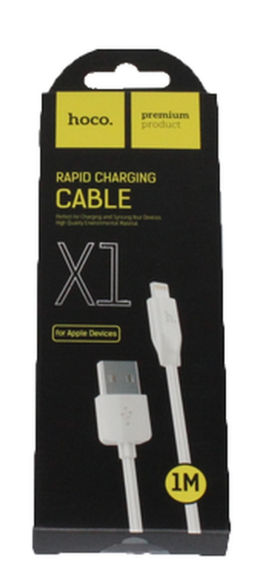 Кабель USB- IFONE белый 1м