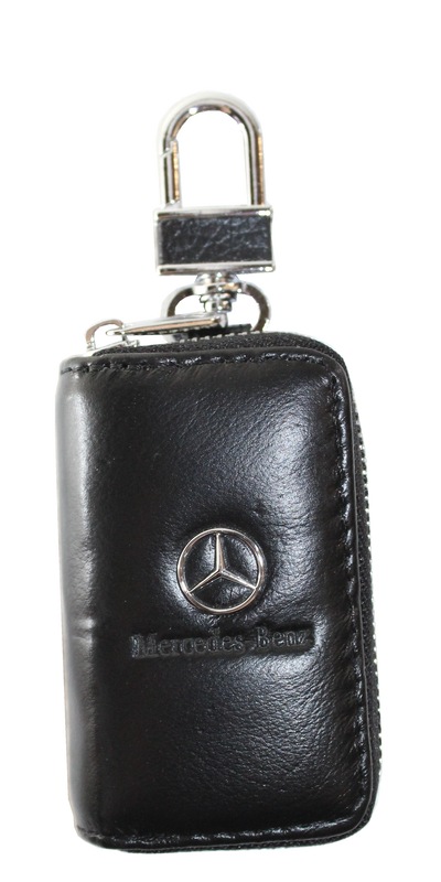 Ключница кожаная с логотипом Mercedes