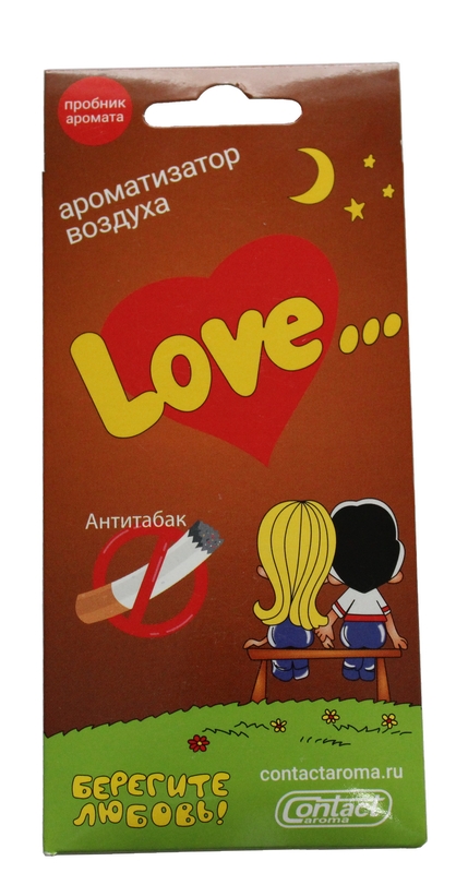 Ароматизатор лист Love is... антитабак