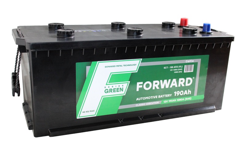 FORWARD Green 6СТ-190 Ач VL рос. кл. с перех. под болт  д513ш222в2181280A   B