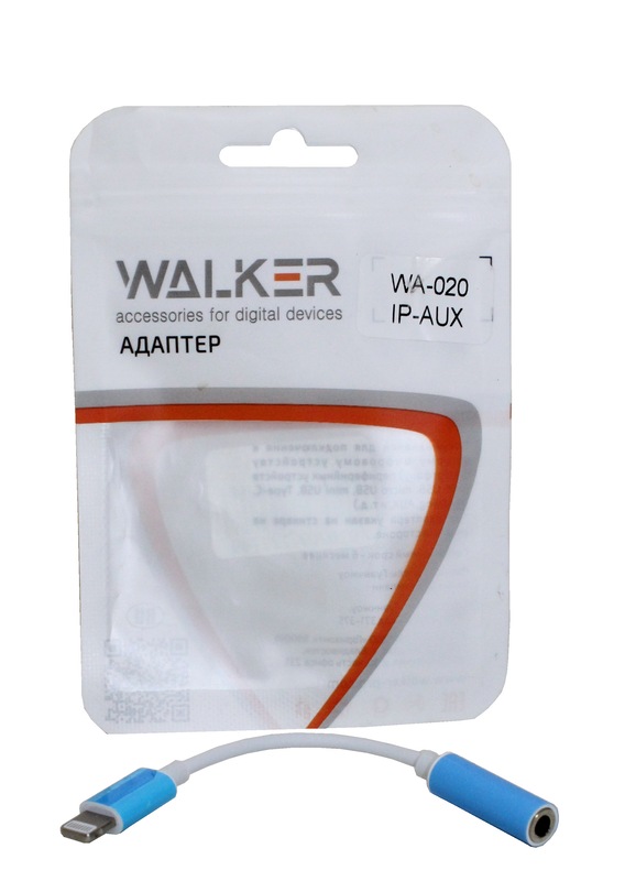 (WALKER) Адаптер IP -  AUX , цвет БЕЛЫЙ (WA-020)