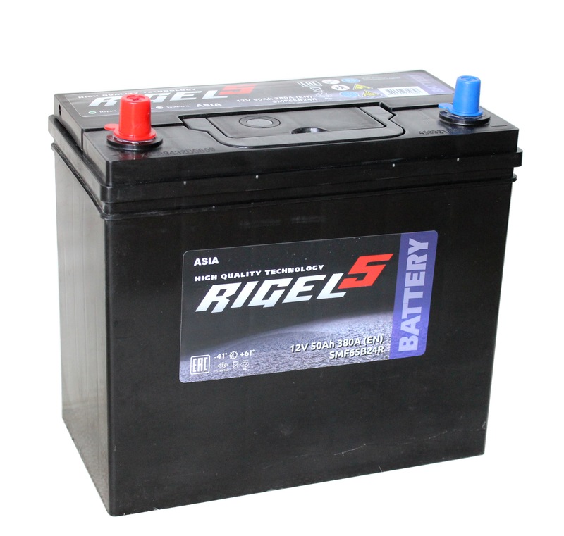 RIGEL 5 ASIA 6СТ-50 Ач п.п.  д236ш128в225380А   B24  (SMF65B24R)