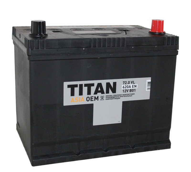 Титан Standart ASIA 6CT-72 Ач о.п.  д258ш175в221620А