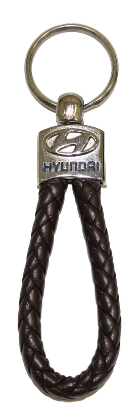 Брелок кожа косичка Hyundai