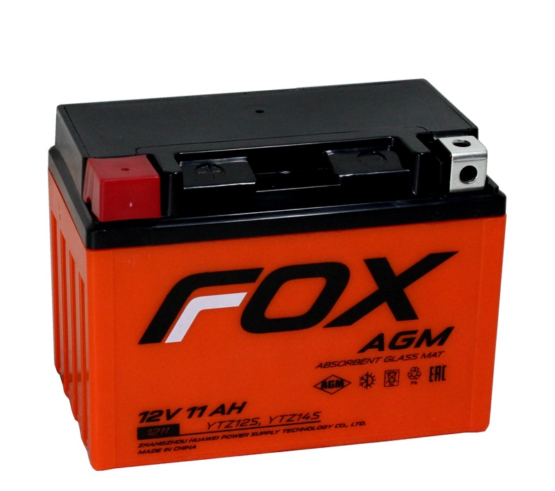 FOX AGM СТ-1211 12V11 Ач п.п. [д151ш86в112210А] (YTZ12S)