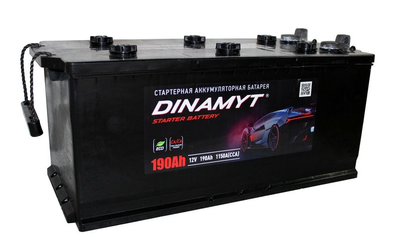 DINAMYT 6СТ-190 Ач п.п. болт [д525ш240в2431150А]