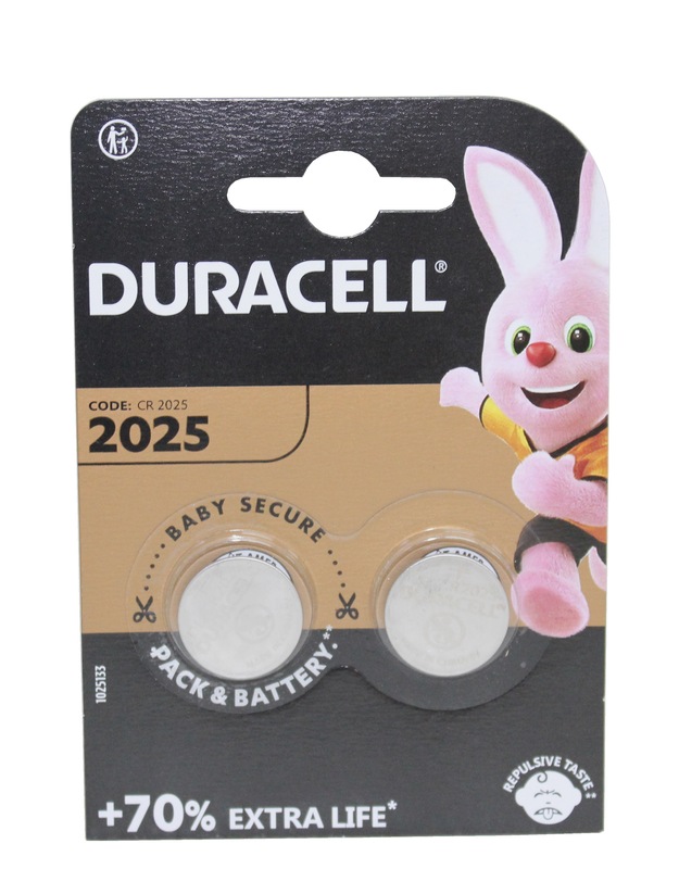 Батарейка DURACELL CR 2025 3V 2шт