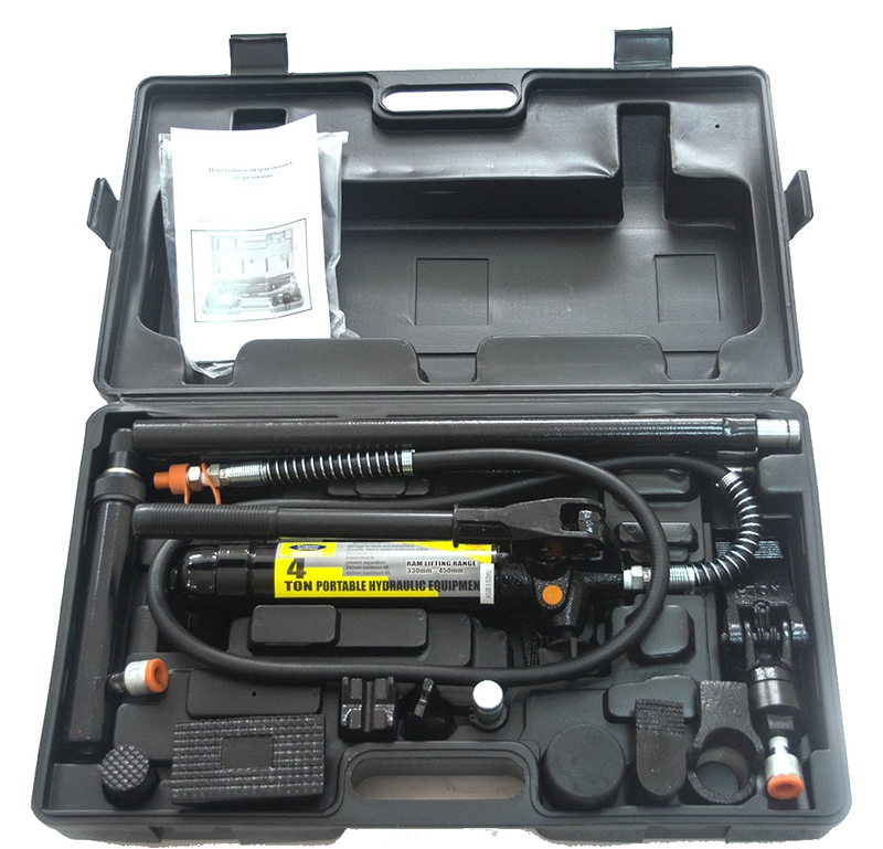 Набор рихтовочный гидравлического оборудования в кейсе 10 т. TR1001S