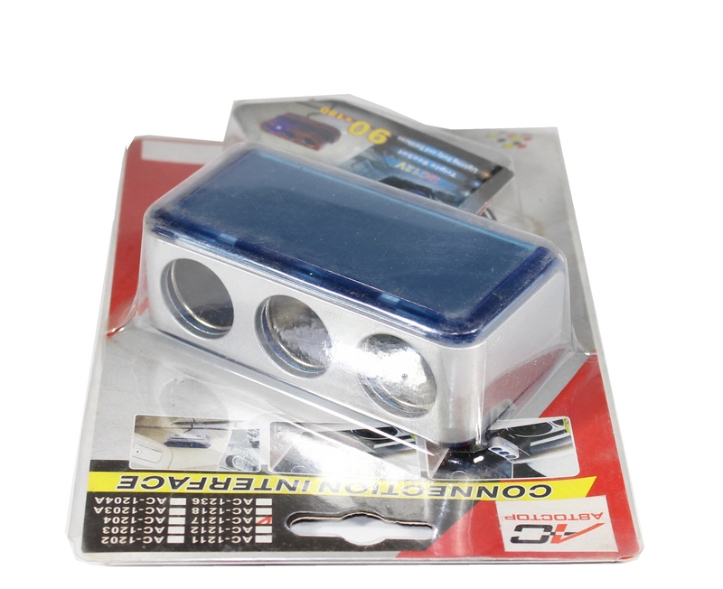 Разветвитель АС - 1217 3 разъёма,с проводом