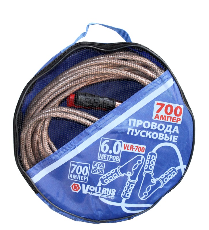 Провода пусковые (прикуриватель) Vollruss в сумке 700А  6м