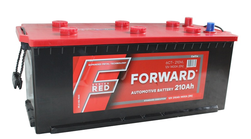 FORWARD RED 6СТ-210 Ач VL рос кл. с перех. под болт  д512ш222в2181400А   B  (ЕАЗ)