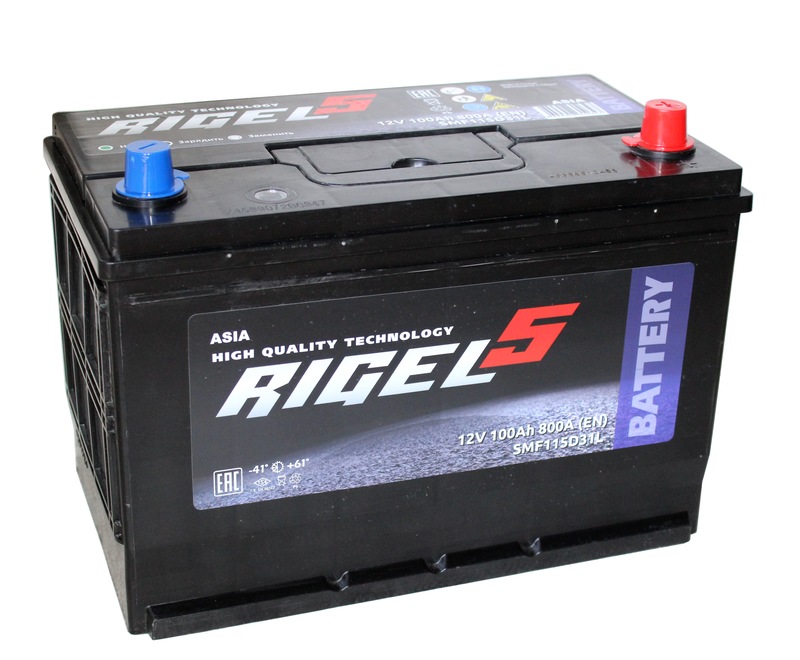 RIGEL 5 ASIA 6СТ-100 Ач о.п.  д306ш170в225800А  (SMF115D31L)